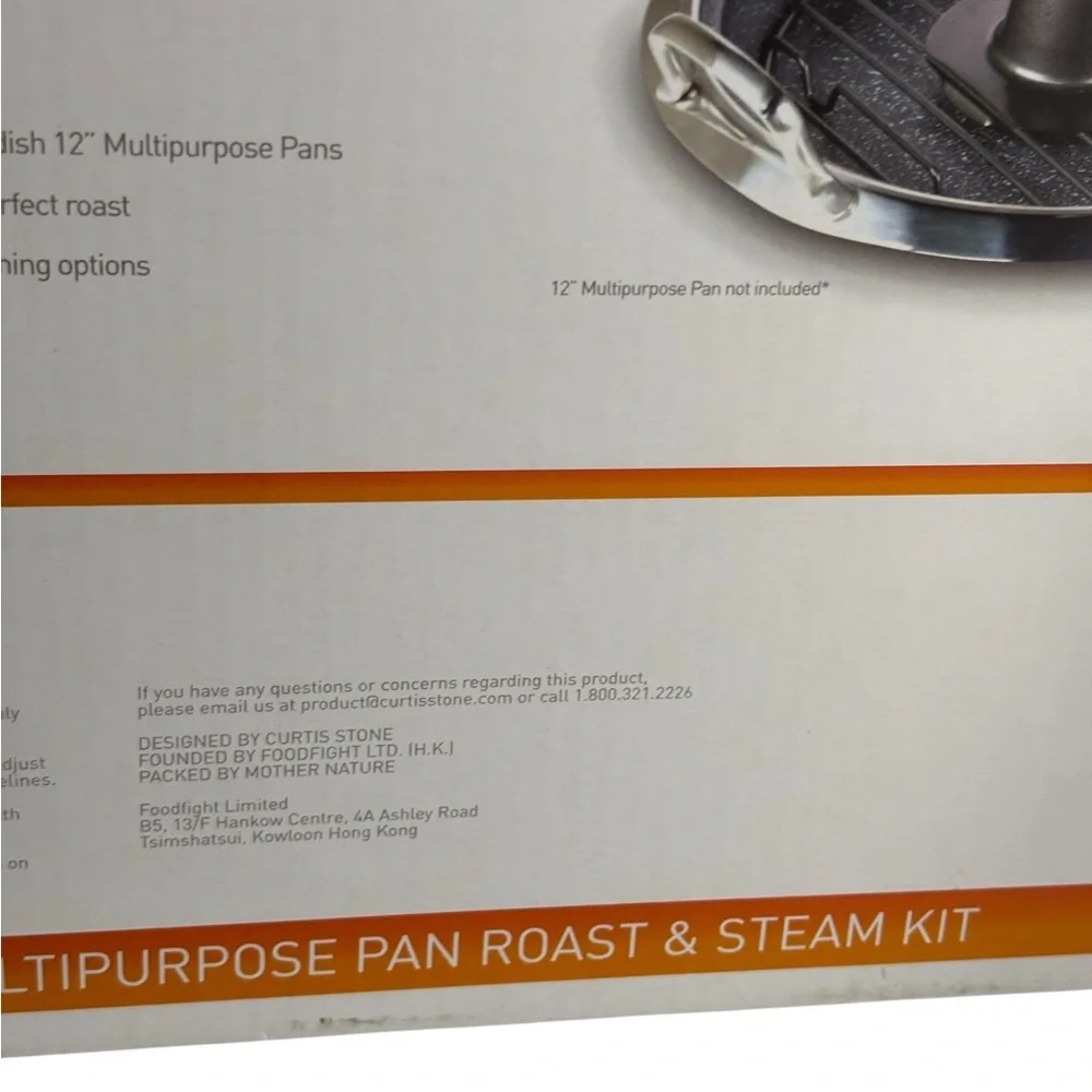 Curtis Stone Multi Purpose Pan Roast & Steam Kit Includes Chicken Roasting Cone